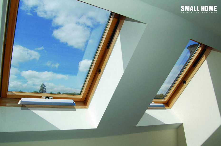 Mẫu nhà có 2 giếng trời