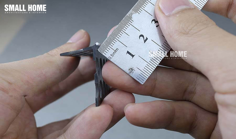 Nẹp nhựa góc tường A2-3 phù hợp cho các góc trát mỏng
