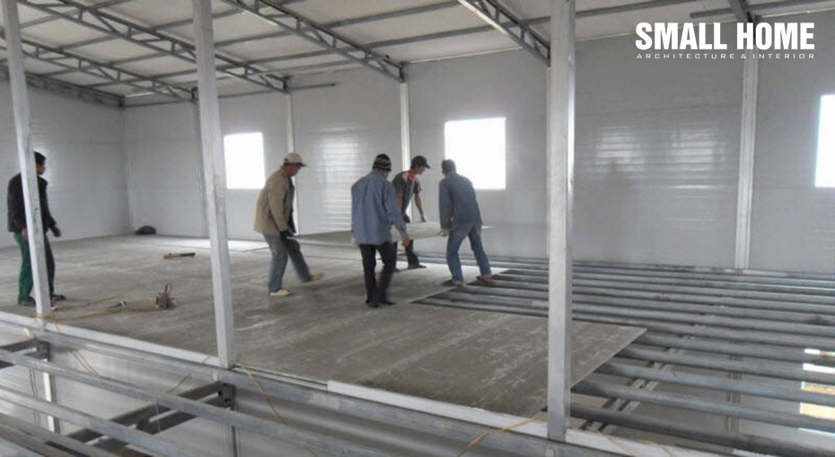 Nhà nâng tầng sử dụng tấm xi măng nhẹ Cemboard Thái Lan