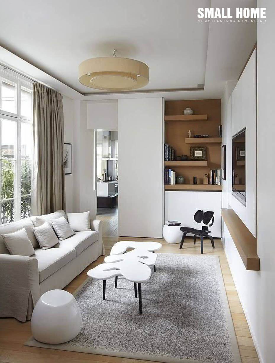 Nhà với kết cấu đơn giản, vật liệu phổ thông sẽ thuận tiện cho việc lau chùi