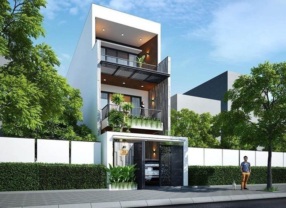 Thiết kế nhà phố 3 tầng đẹp tại Nam Định | Thiết kế nhà phố