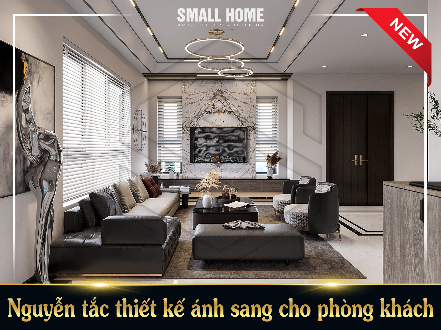 Nguyễn tắc thiết kế ánh sang cho phòng khách