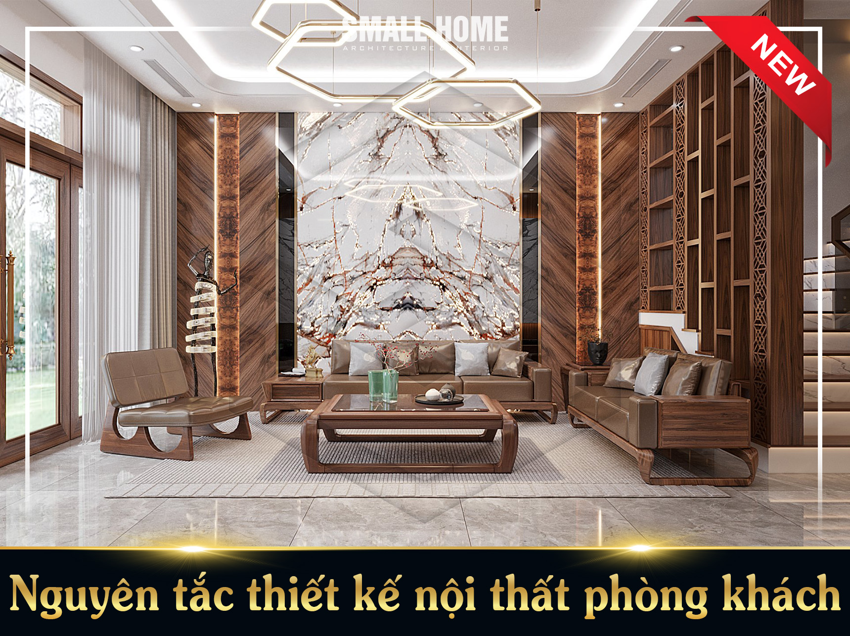 Nguyên tắc thiết kế nội thất phòng khách đẹp và hợp phong thủy