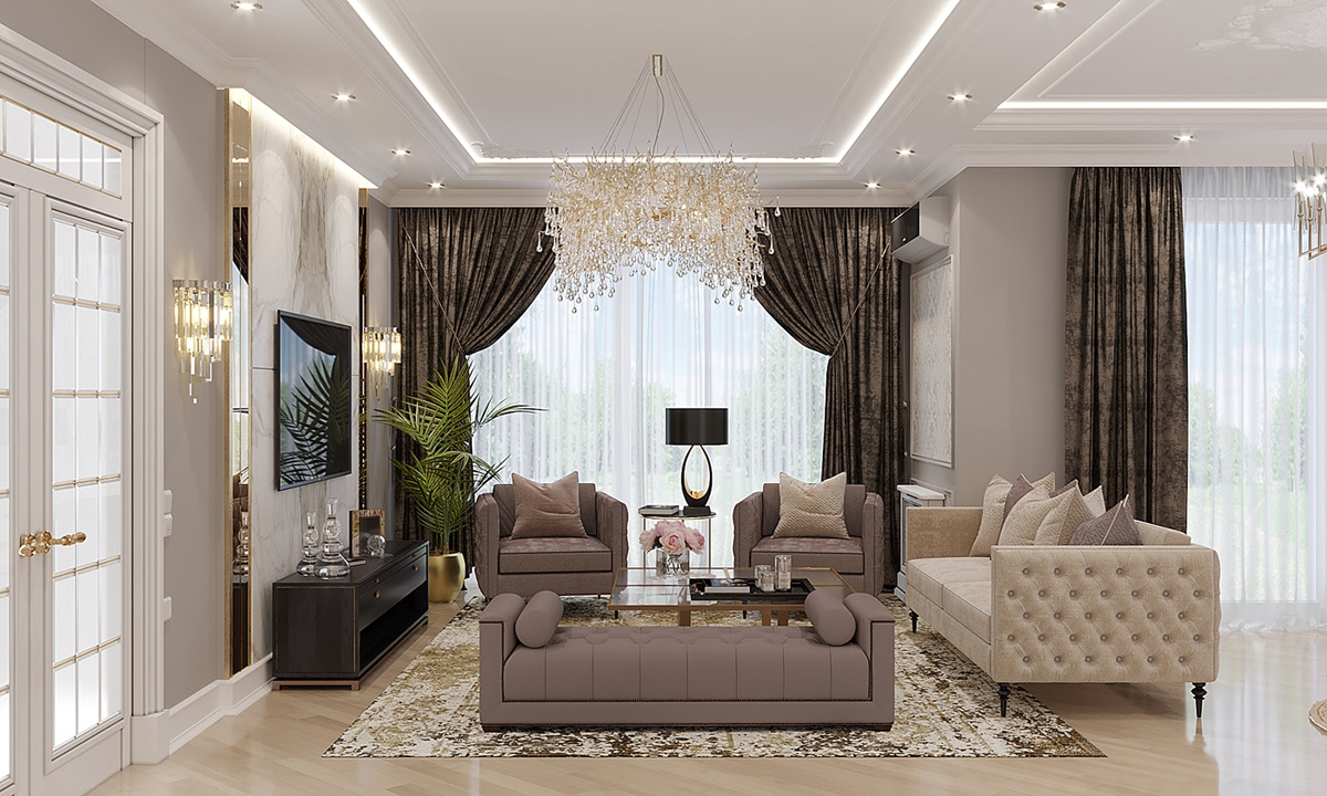 nội thất biệt thự tân cổ điển 2