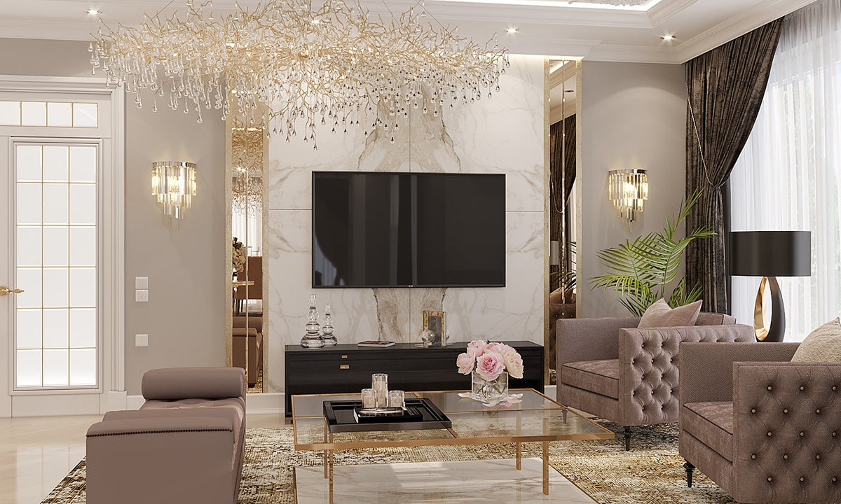 nội thất biệt thự tân cổ điển 3