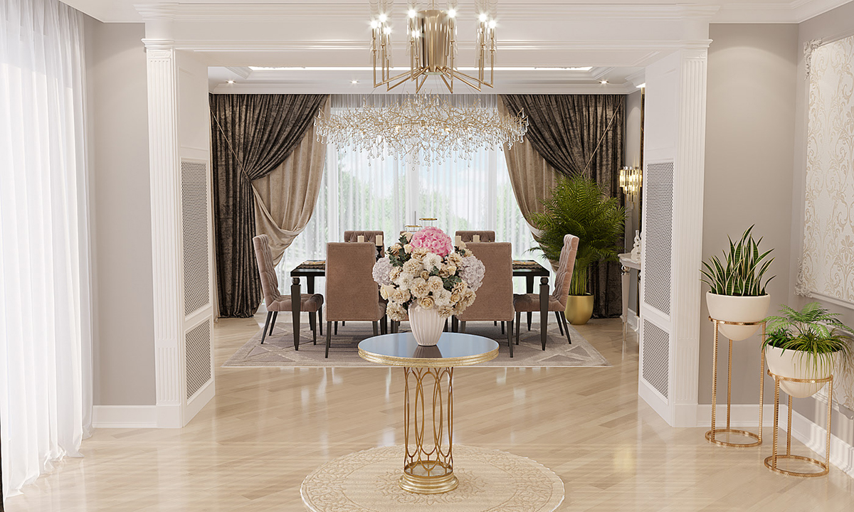 nội thất biệt thự tân cổ điển 4