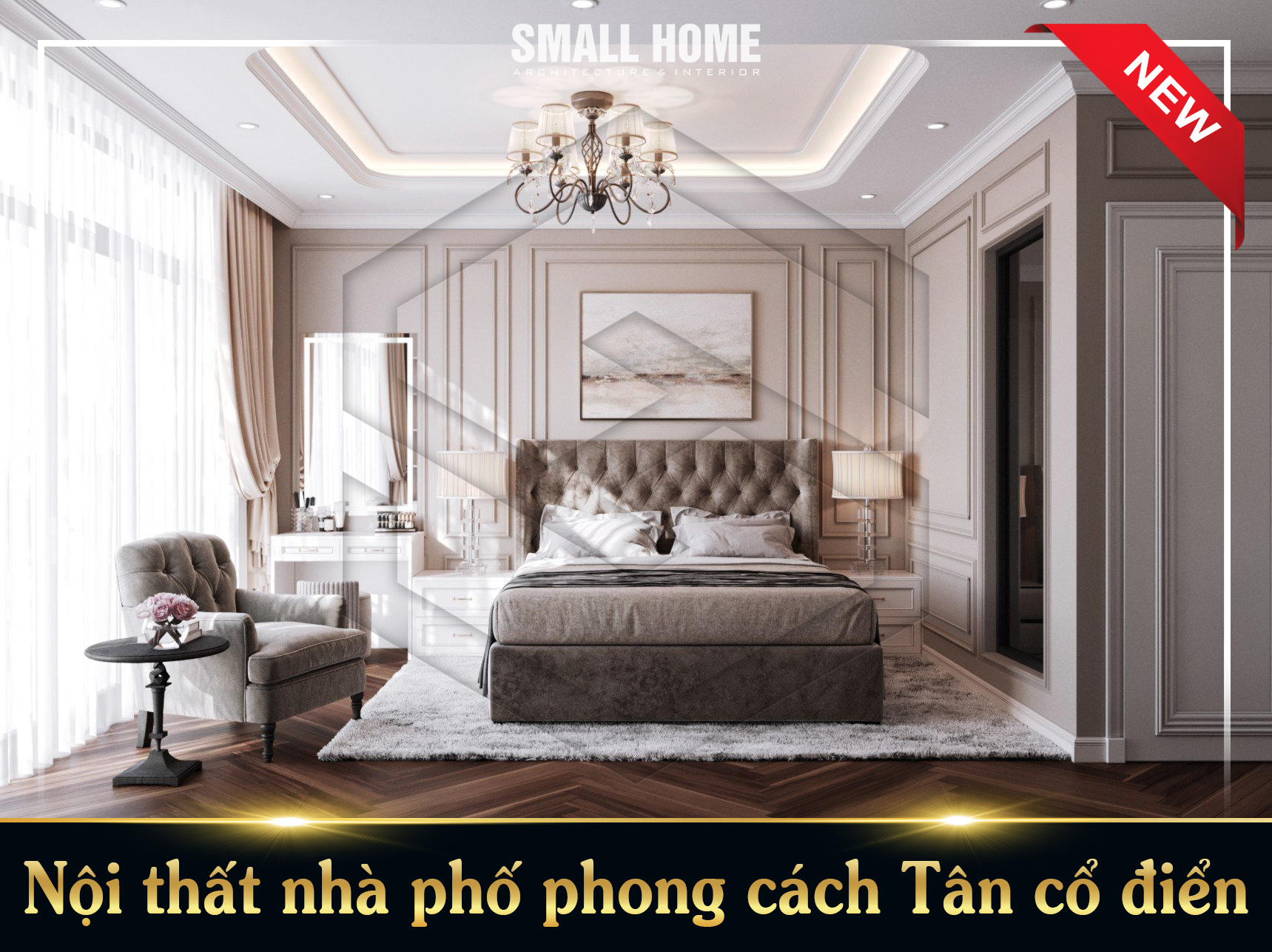 Nội thất nhà phố phong cách Tân cổ điển tại Nam Định