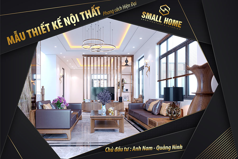 phương án thiết kế nội thất phong cách hiện đại tại quảng ninh