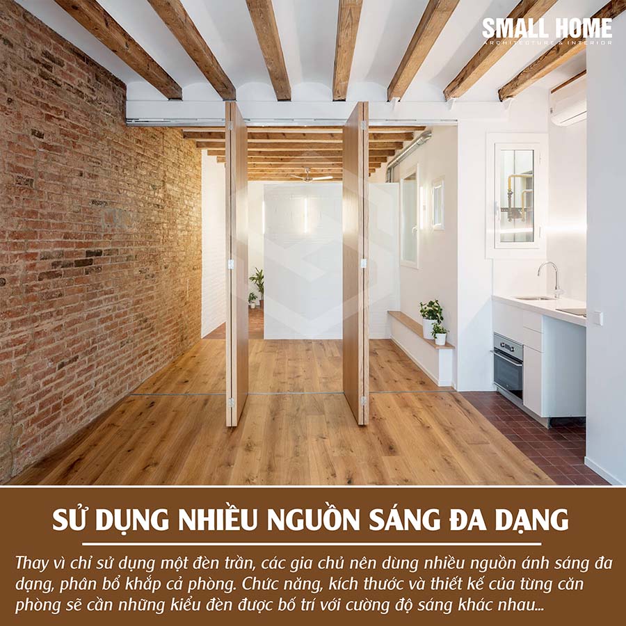 sử dụng nhiều nguồn sáng đa dạng