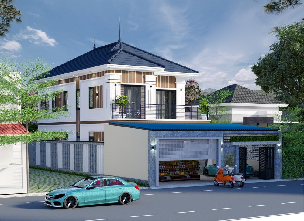 Tham khảo mẫu nhà 2 tầng kết hợp kinh doanh tại Mỹ Lộc - Nam Định 3