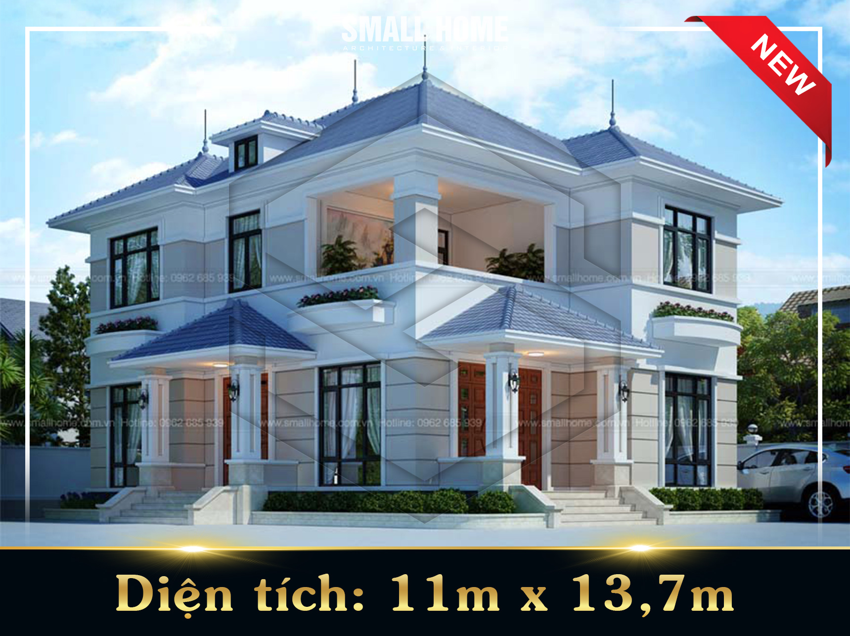 Thiết kế biệt thự 2 tầng tại Hà Nam