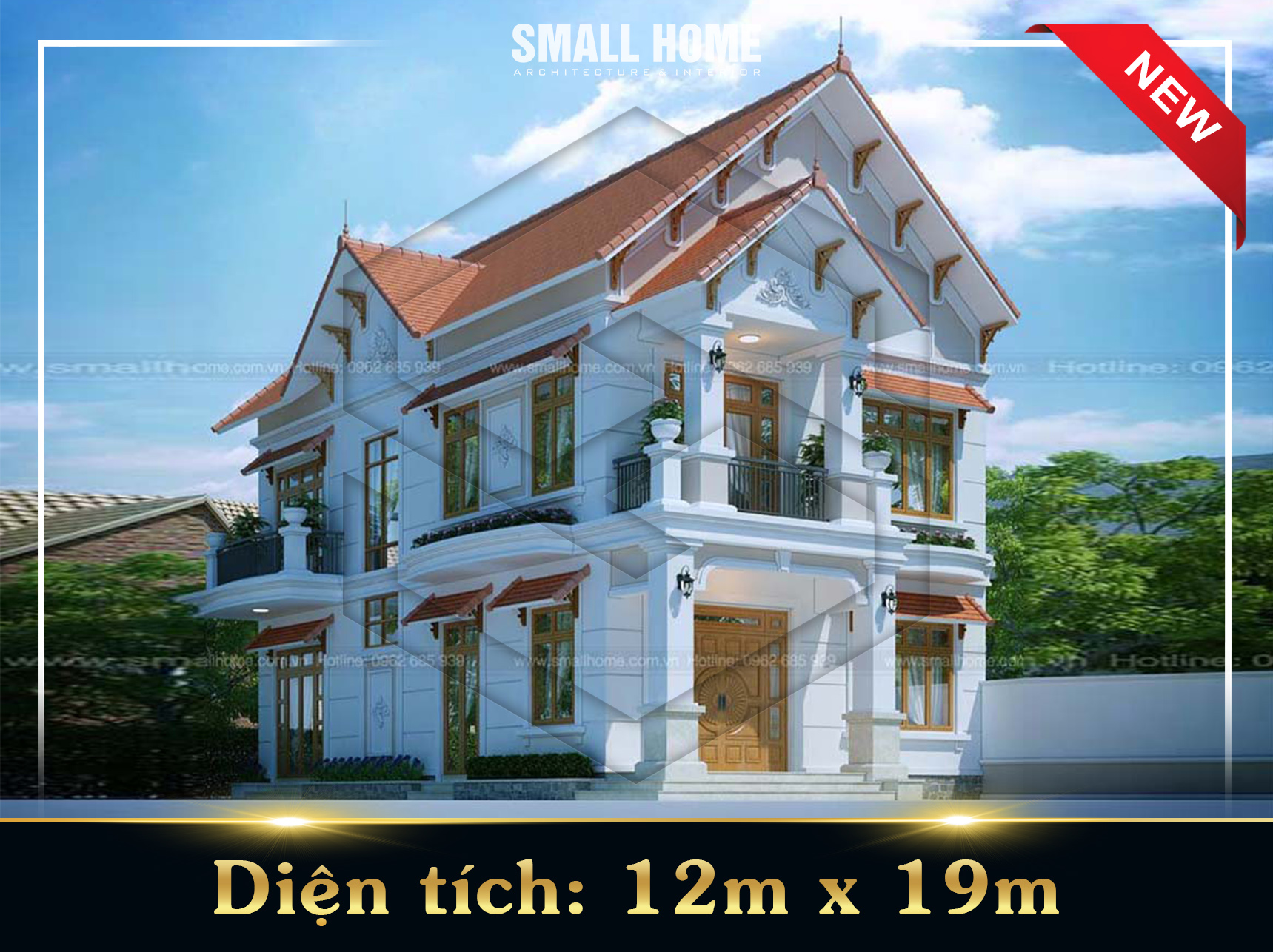 Thiết kế biệt thự mái thái tại Ninh Bình