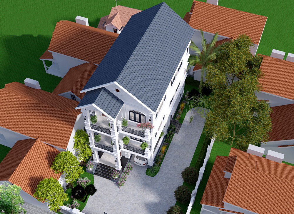 Thiết kế mẫu nhà 3 tầng mặt tiền 7.5m tại Nghĩa Hưng - Nam Định 7