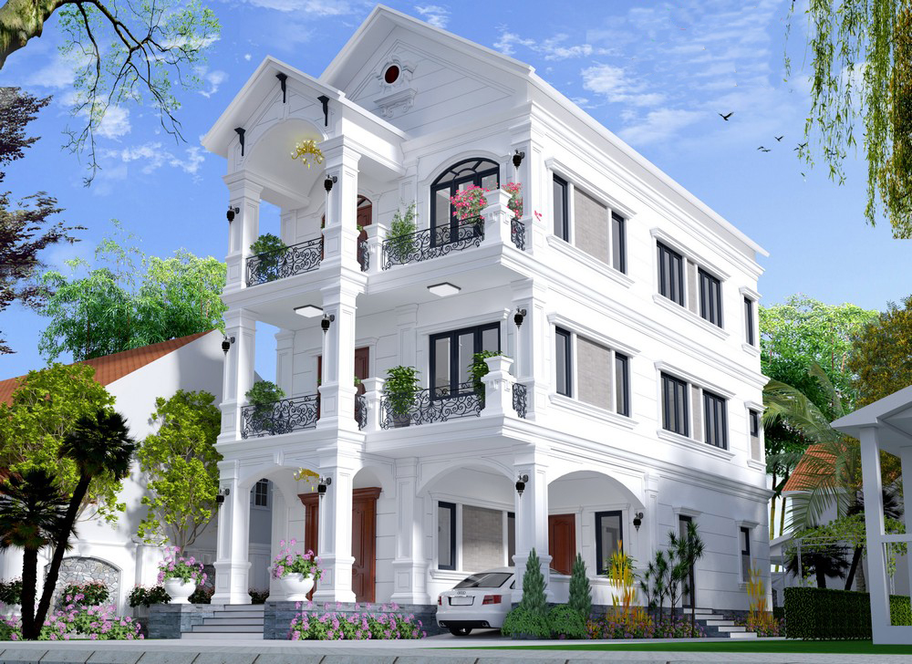 Thiết kế mẫu nhà 3 tầng mặt tiền 7.5m tại Nghĩa Hưng - Nam Định 9