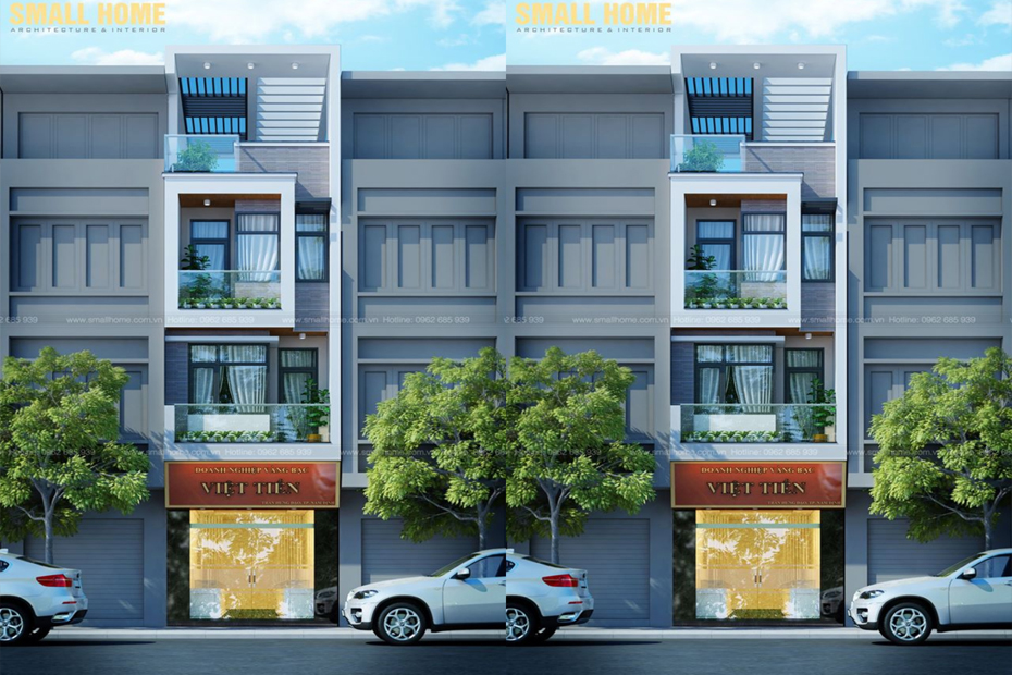 thiết kế nhà lô phố 3 tầng kết hợp kinh doanh tại ninh bình - 0