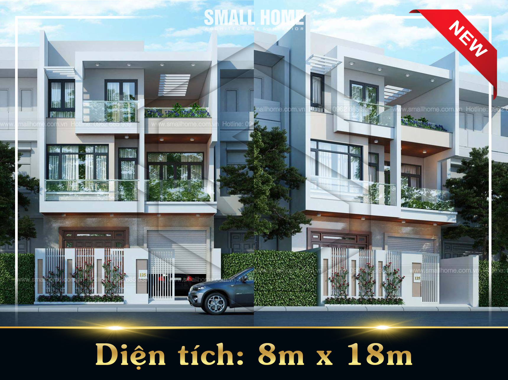 Thiết kế nhà ống 3 tầng hiện đại tại Nam Định