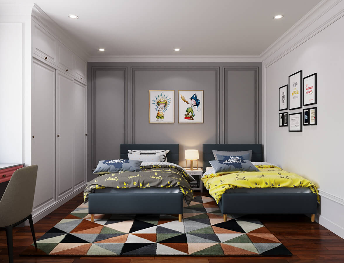 Thiết kế nhà ống 5 tầng tân cổ điển ấn tượng tại hà nam 10