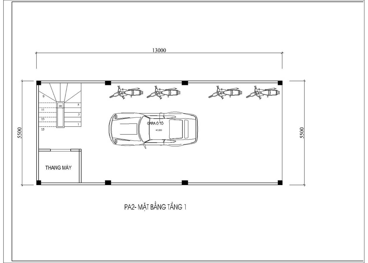 Thiết kế nhà ống 5 tầng tân cổ điển ấn tượng tại hà nam 2