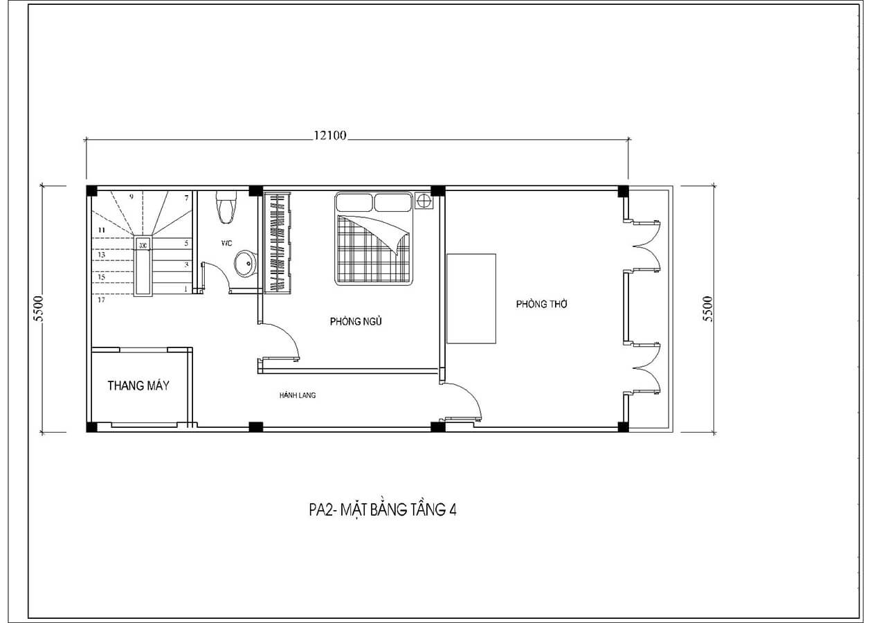 Thiết kế nhà ống 5 tầng tân cổ điển ấn tượng tại hà nam 5