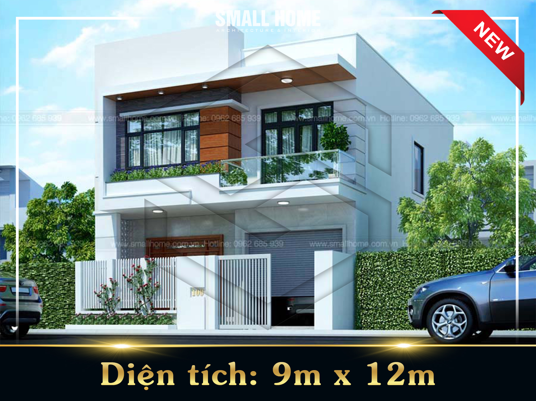 Thiết kế nhà phố 2 tầng hiện đại tại Nam Định