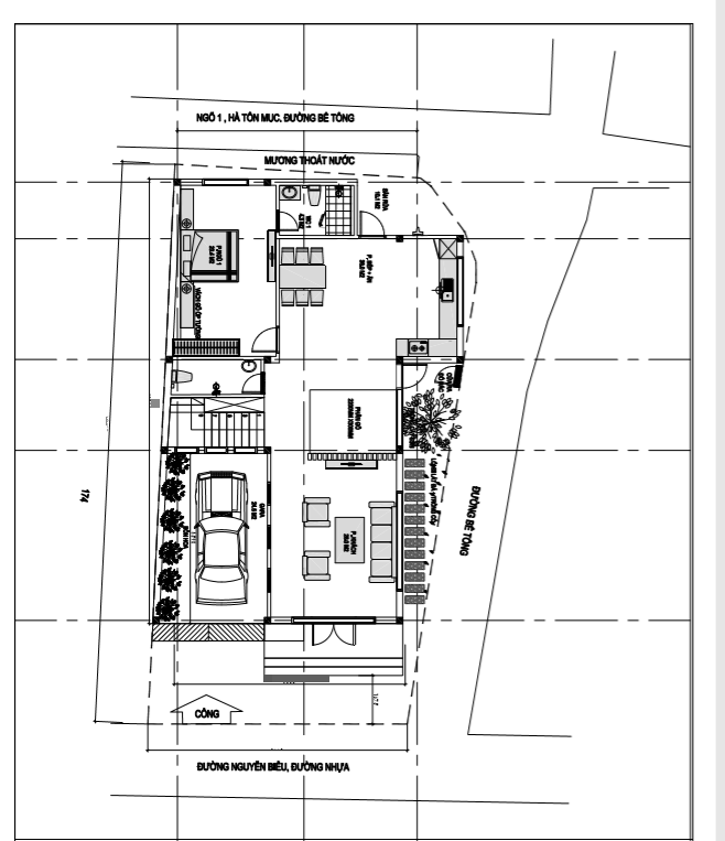 Thiết kế nhà phố 3 tầng hiện đại tại Vụ Bản - Nam Định 10-1