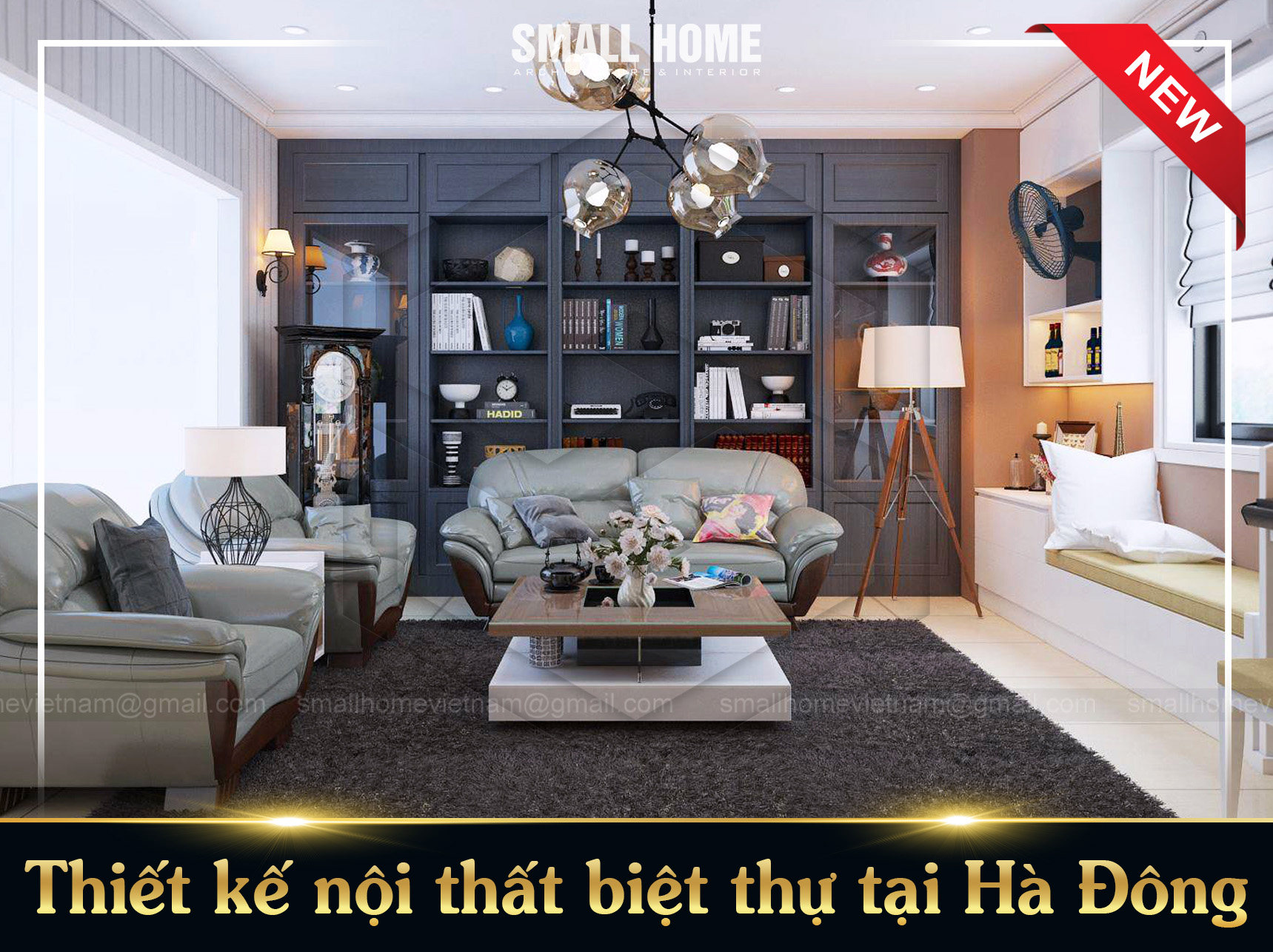 Thiết kế nội thất biệt thự tại Hà Đông - Hà Nội