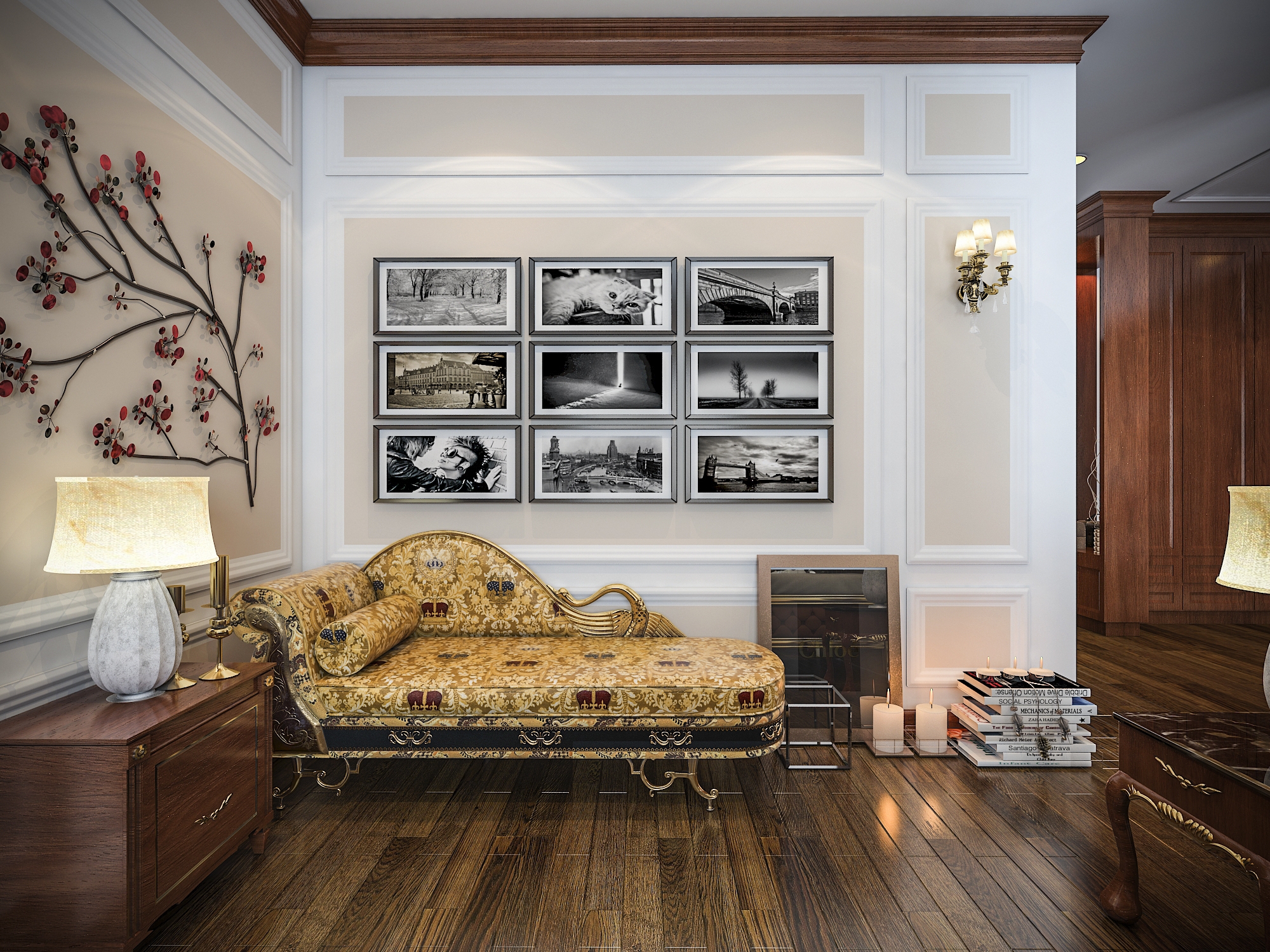 thiết kế nội thất biệt thự tân cổ điển 3 tầng tại Nam Định 3