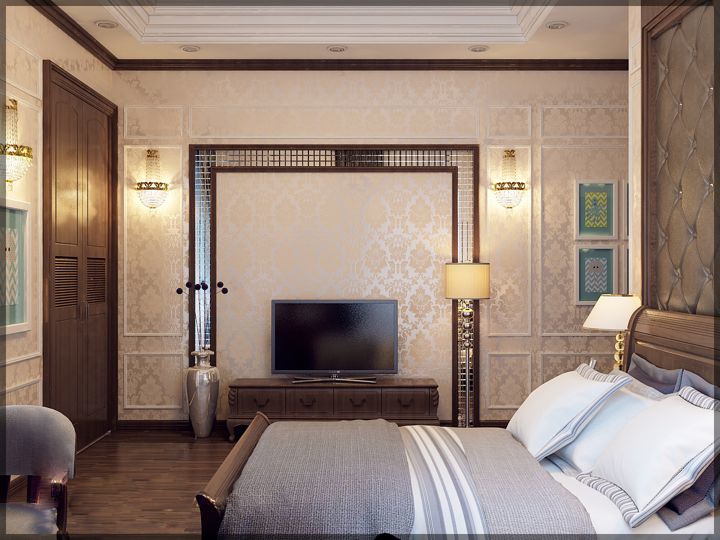 thiết kế nội thất biệt thự tân cổ điển chữ L tại Ninh Bình 4