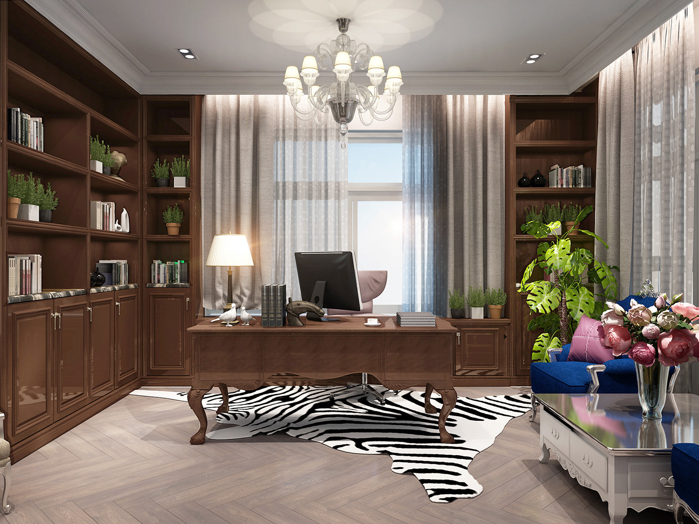 thiết kế nội thất biệt thự tân cổ điển tại hà nội 13