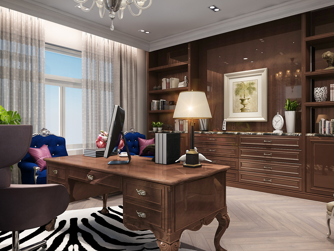 thiết kế nội thất biệt thự tân cổ điển tại hà nội 14