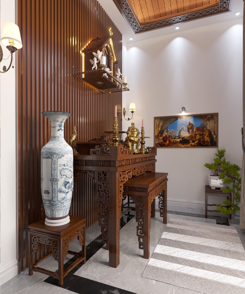 thiết kế nội thất biệt thự tân cổ điển tại hà nội 16