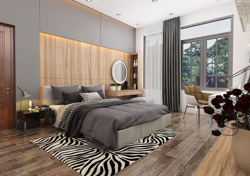 thiết kế nội thất biệt thự tân cổ điển tại hòa bình-2