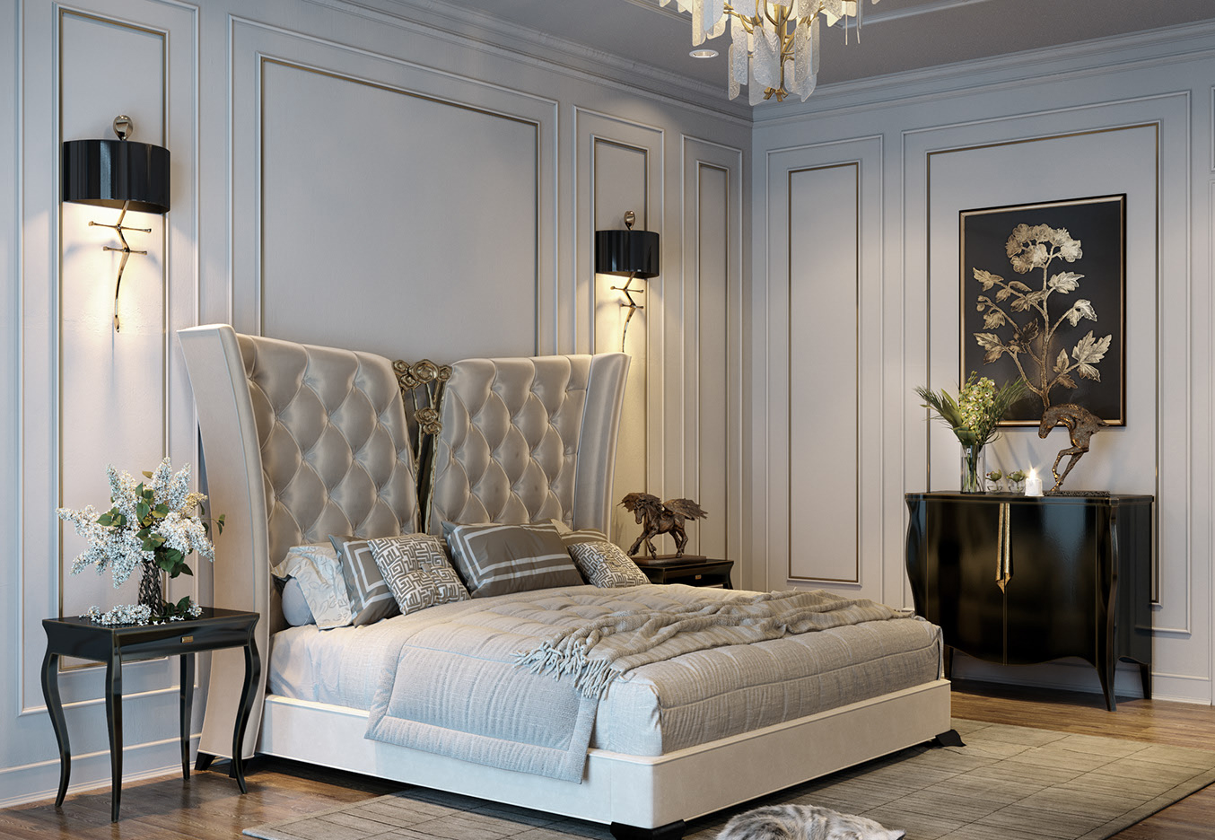 THIẾT KẾ NỘI THẤT BIỆT THỰ TÂN CỔ ĐIỂN TẠI NGHỆ AN 8