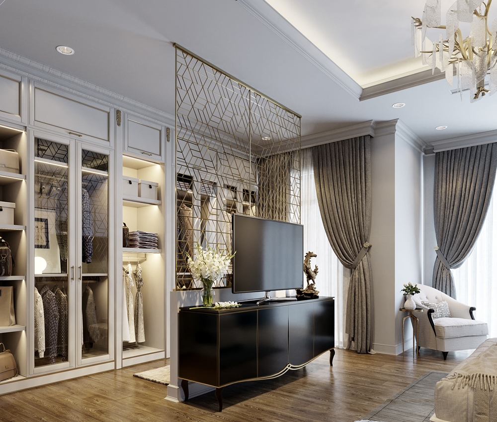 THIẾT KẾ NỘI THẤT BIỆT THỰ TÂN CỔ ĐIỂN TẠI NGHỆ AN 9