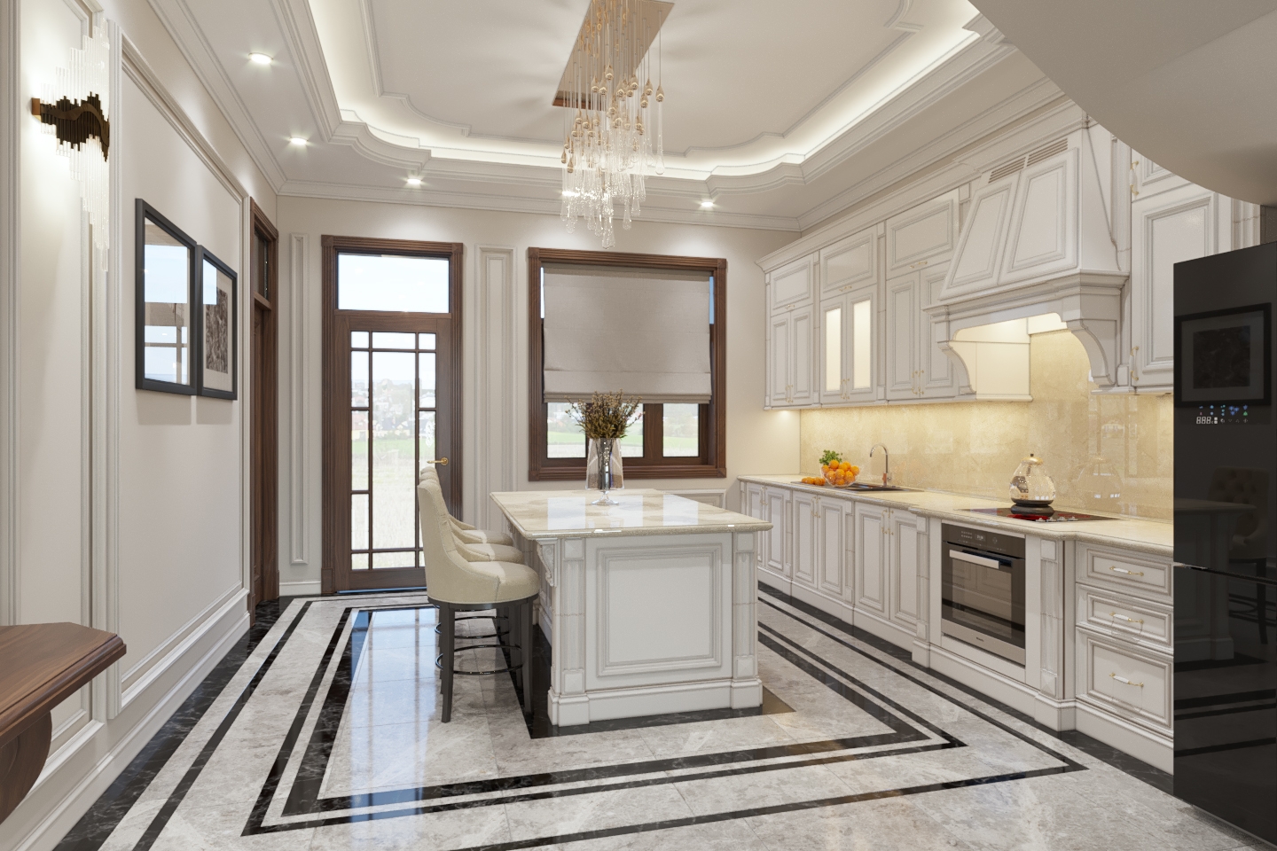 thiết kế nội thất biệt thự tân cổ điển tại Thái Bình 2