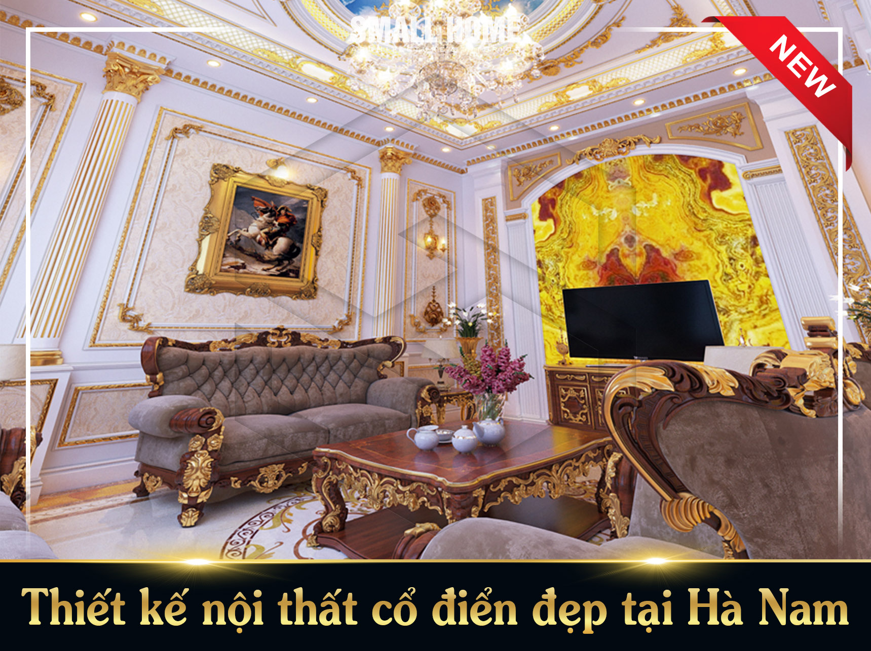 Thiết kế nội thất cổ điển đẹp tại Hà Nam