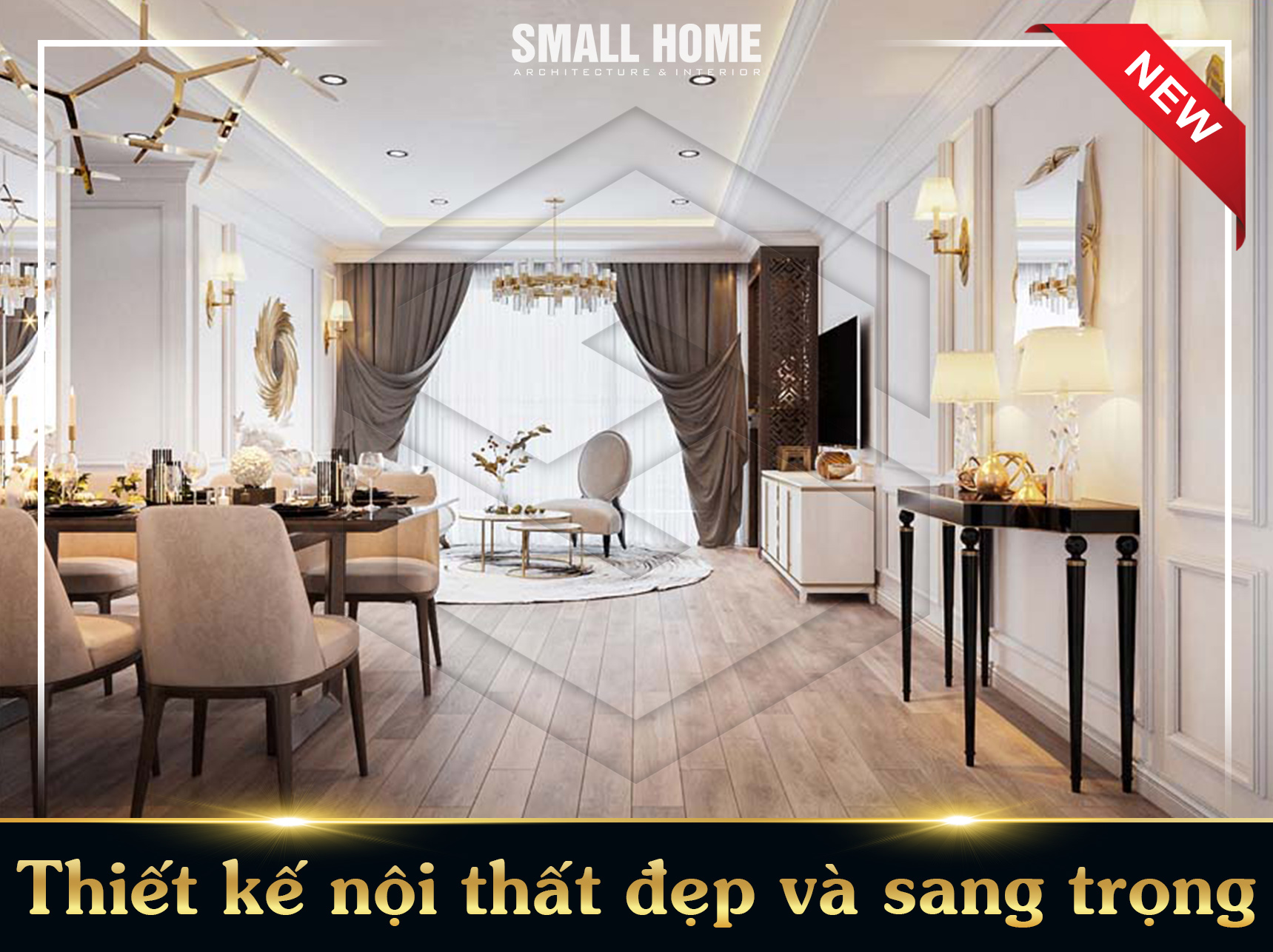 Thiết kế nội thất đẹp và sang trọng tại Vĩnh Phúc