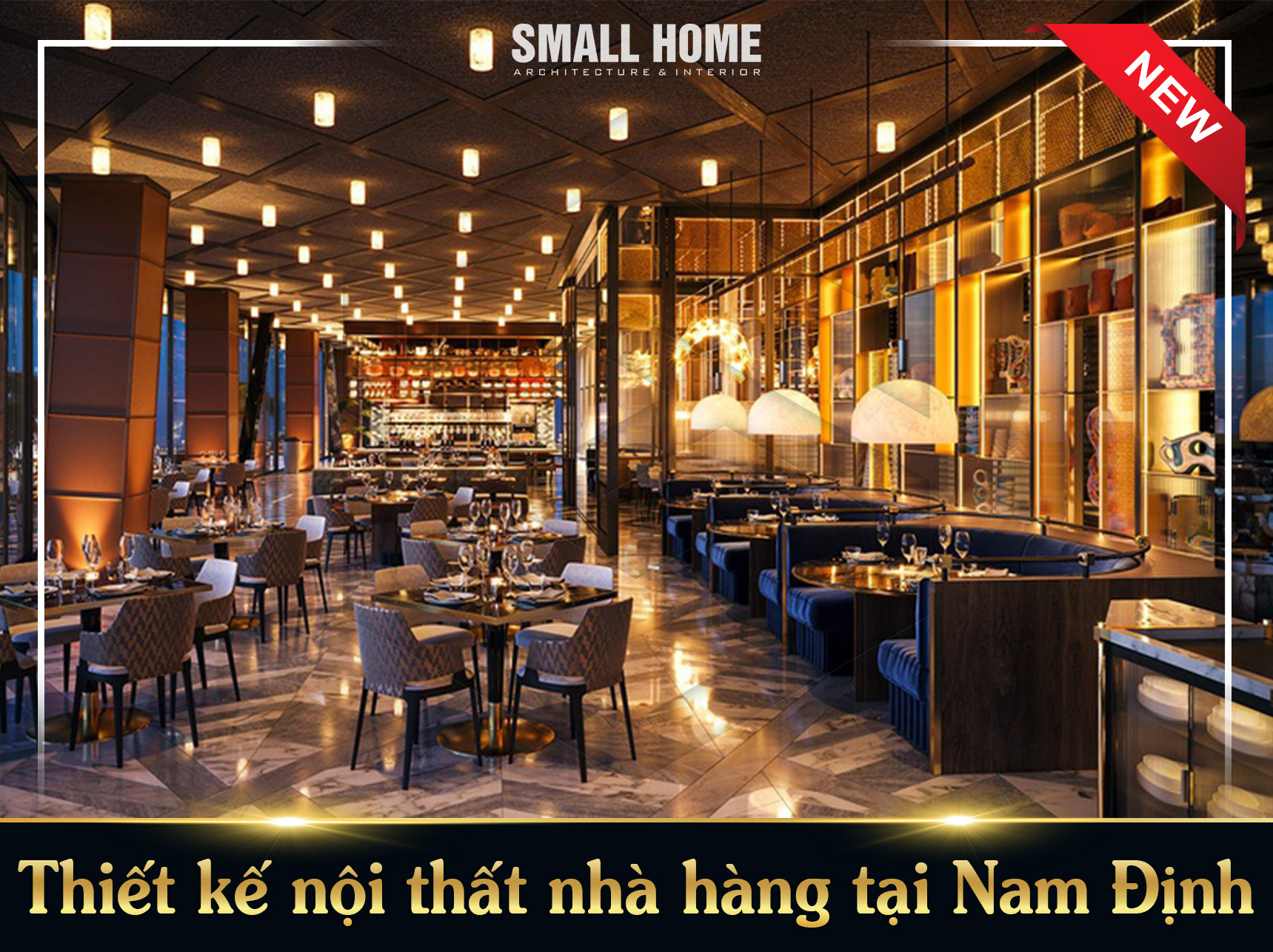 Thiết kế nội thất nhà hàng tại Nam Định.