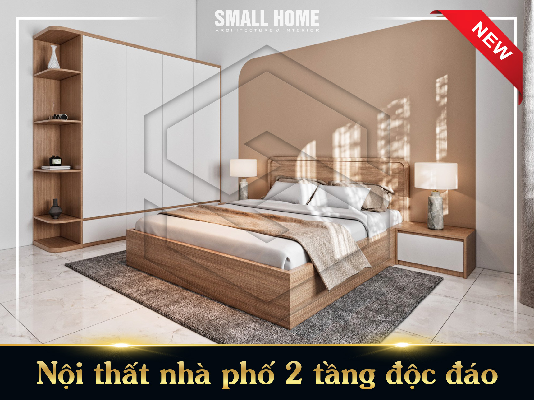 Thiết kế nội thất nhà phố 2 tầng phong cách độc đáo tại Nam Định