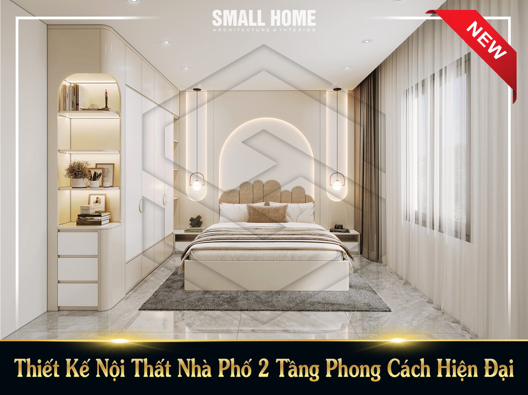 Thiết Kế Nội Thất Nhà Phố 2 Tầng Phong Cách Hiện Đại Tại Quảng Ninh