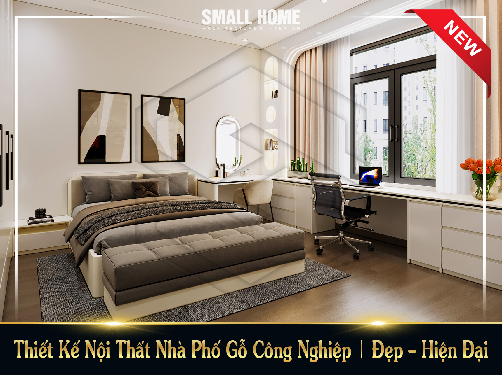 Thiết Kế Nội Thất Nhà Phố Gỗ Công Nghiệp | Đẹp – Hiện Đại – Tối Ưu Chi Phí