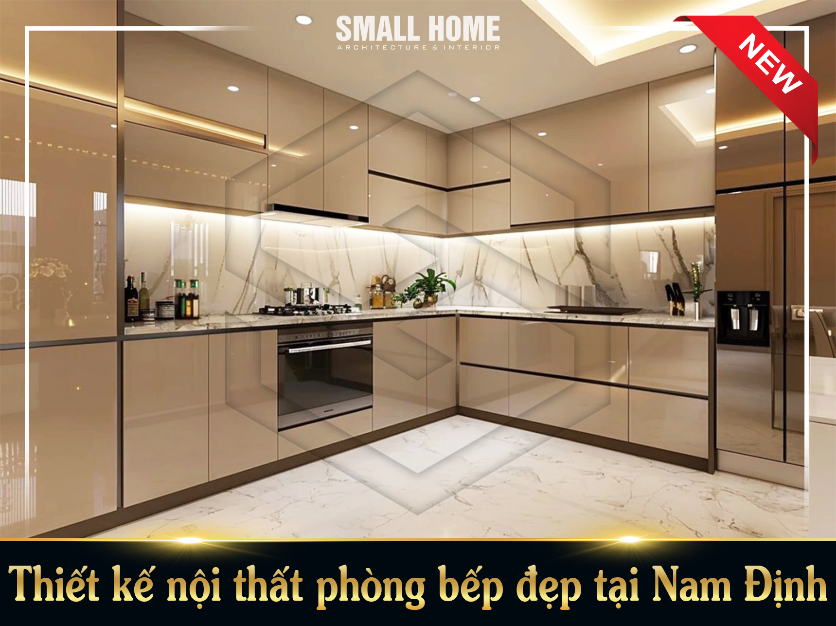 Thiết kế nội thất phòng bếp đẹp tại Nam Định