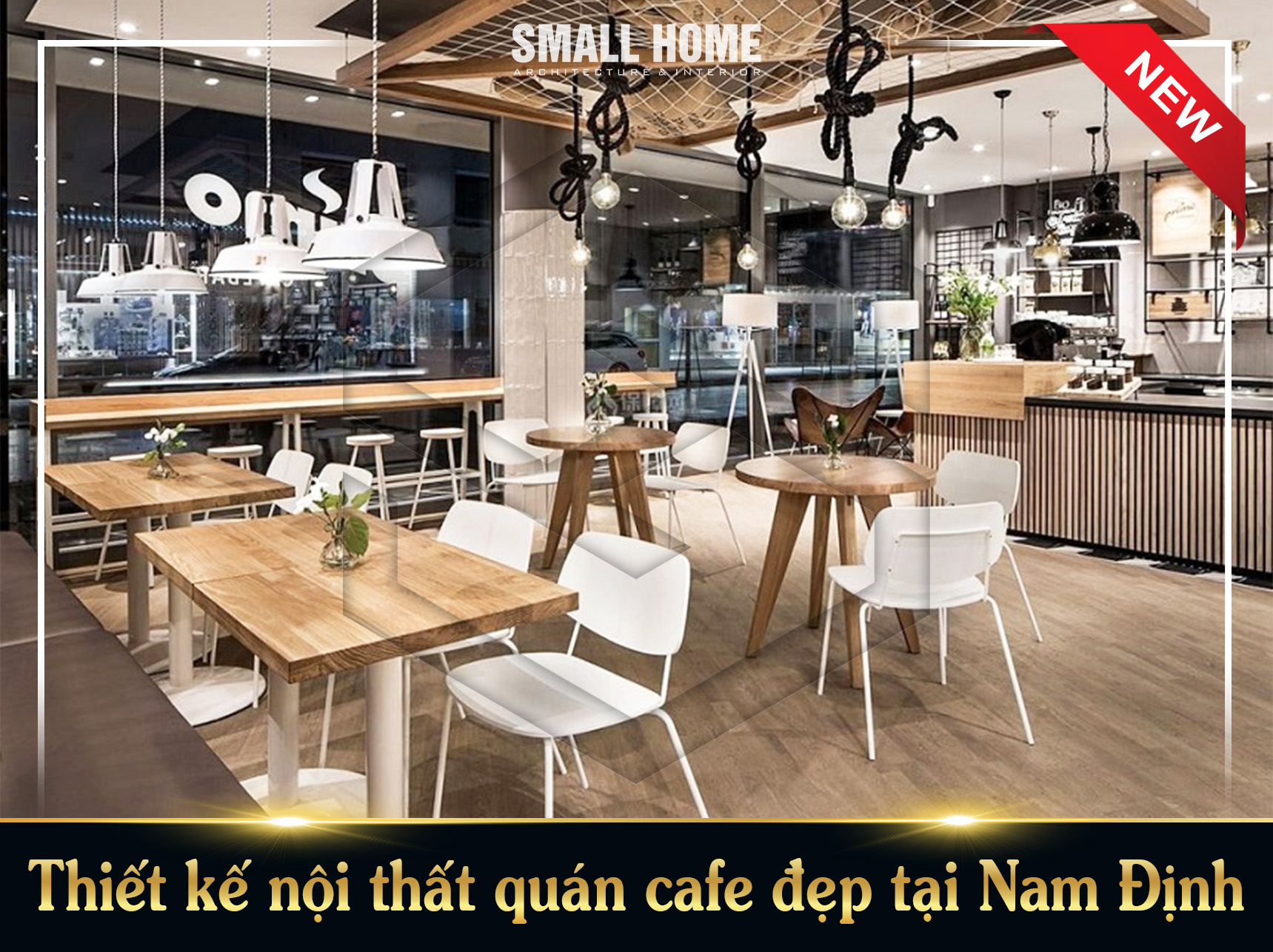 Thiết kế nội thất quán cafe đẹp tại Nam Định