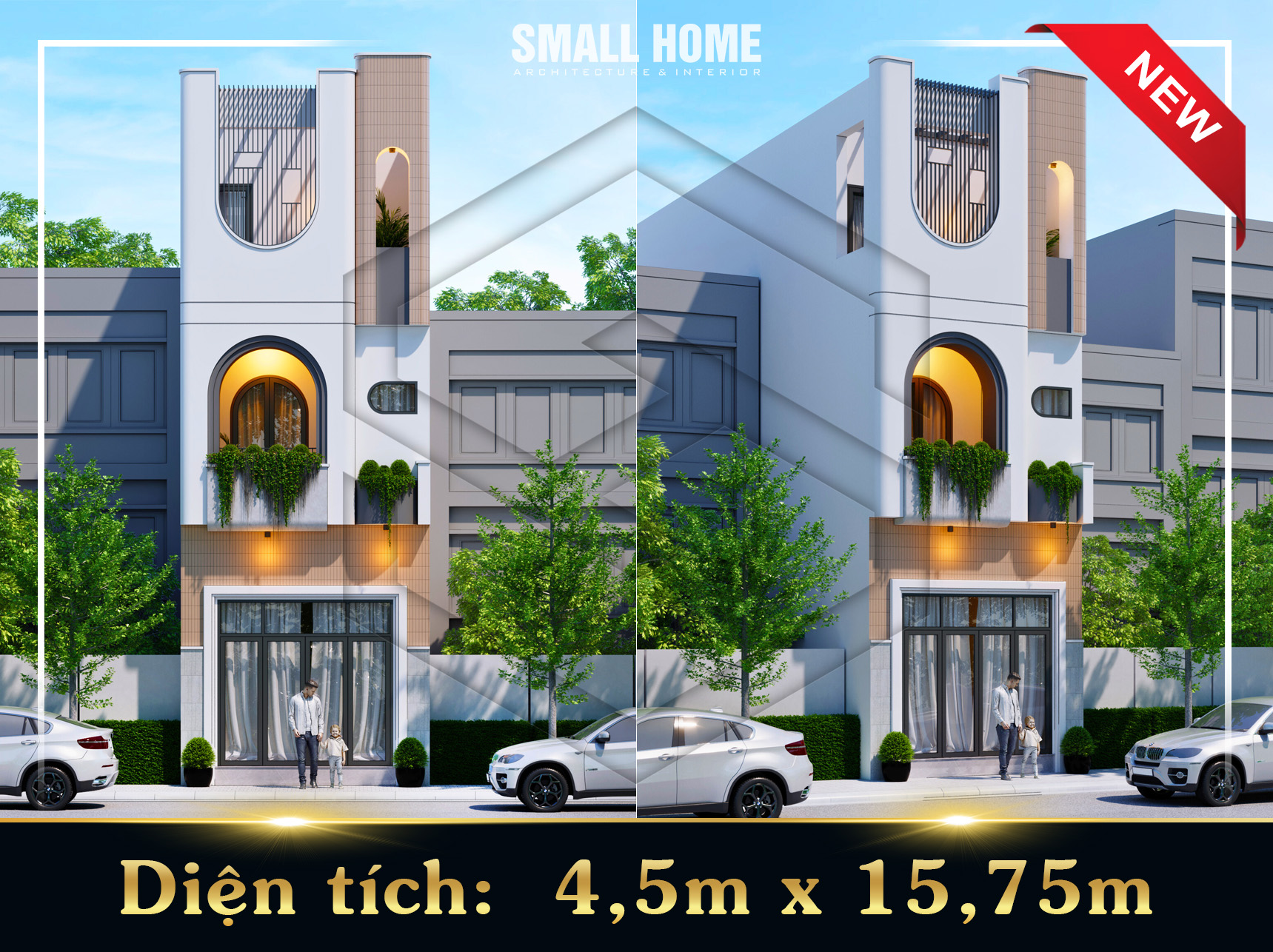 Vẻ đẹp sang trọng của mẫu thiết kế nhà phố 3 tầng phong cách hiện đại tại Hà Nội