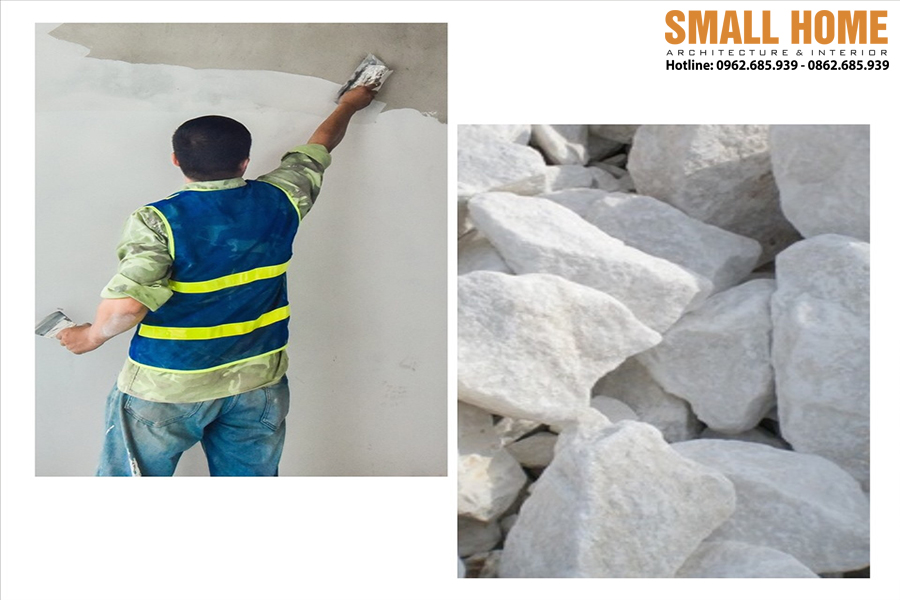 Vôi sống giúp nhà khô thoáng