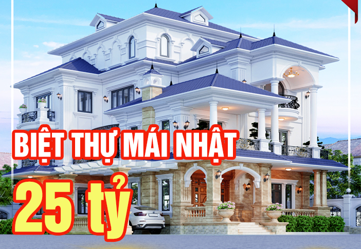 HOÀN THIỆN BIỆT THỰ MÁI NHẬT SIÊU ĐẸP