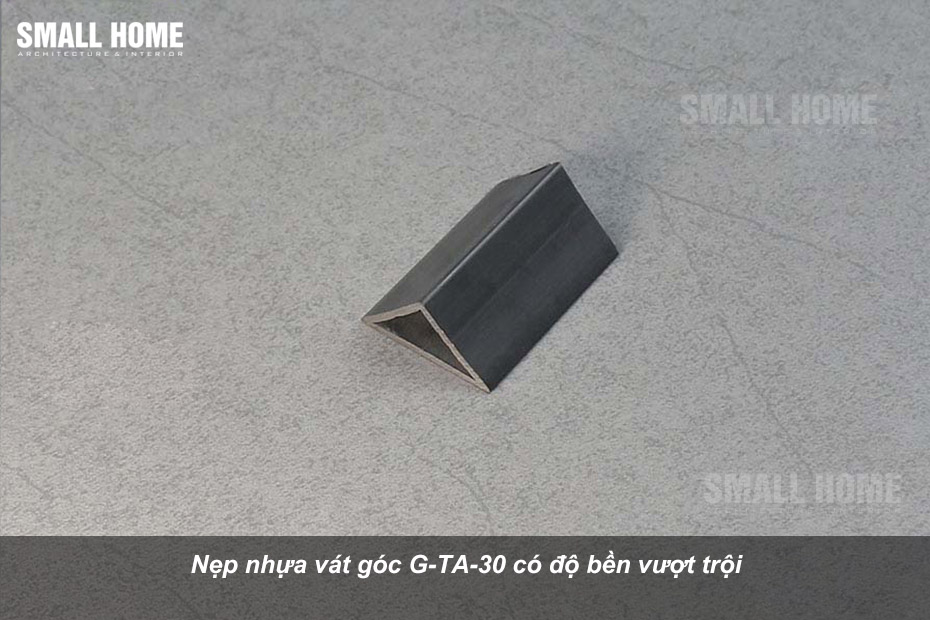 Nẹp Nhựa Vát Góc 30mm G-TA-30 | Chamfer nhựa 30mm Màu Ghi Xám