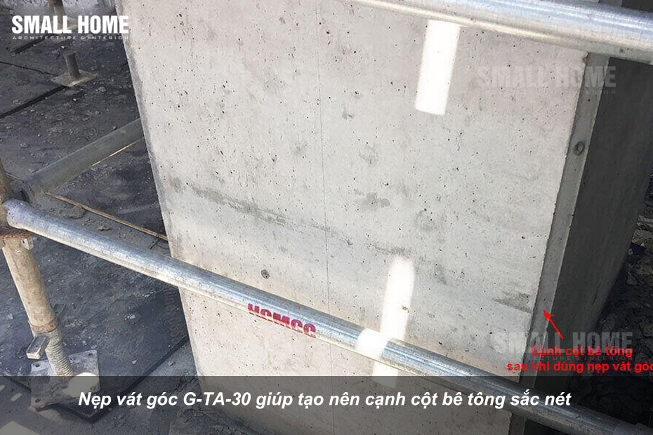 Nẹp vát góc G-TA-30 giúp tạo nên cạnh cột bê tông sắc nét-1