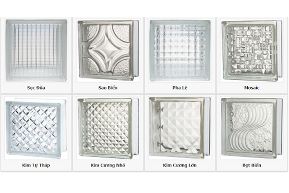 các loại gạch kính lấy sáng