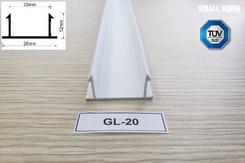 hình ảnh và thông số chi tiết của nẹp chỉ âm tường